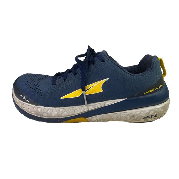 Altra Paradigm 4.5 Running Sneaker Shoe Zero Drop Blue Yellow Men's Size 9.5 - Picture 1 of 12